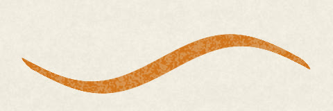 A calligraphy stroke