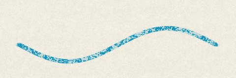 A charcoal stroke
