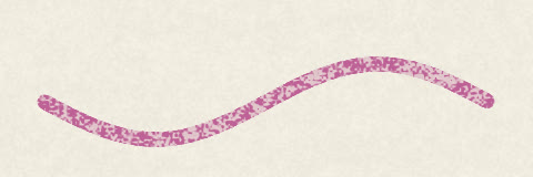 A crayon stroke