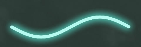 A neon glow stroke