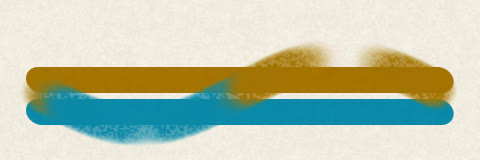 A smudge stroke