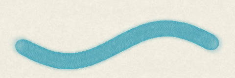 A watercolour stroke