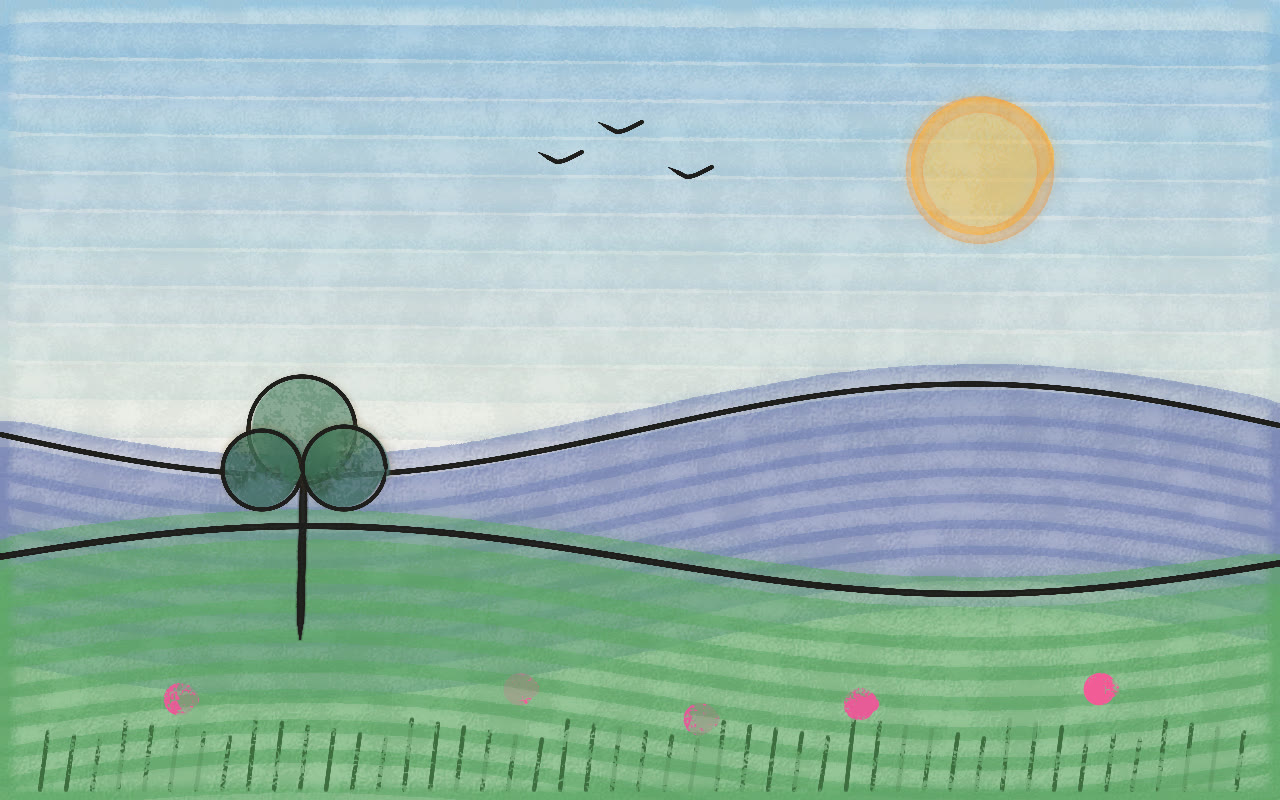 The finished landscape